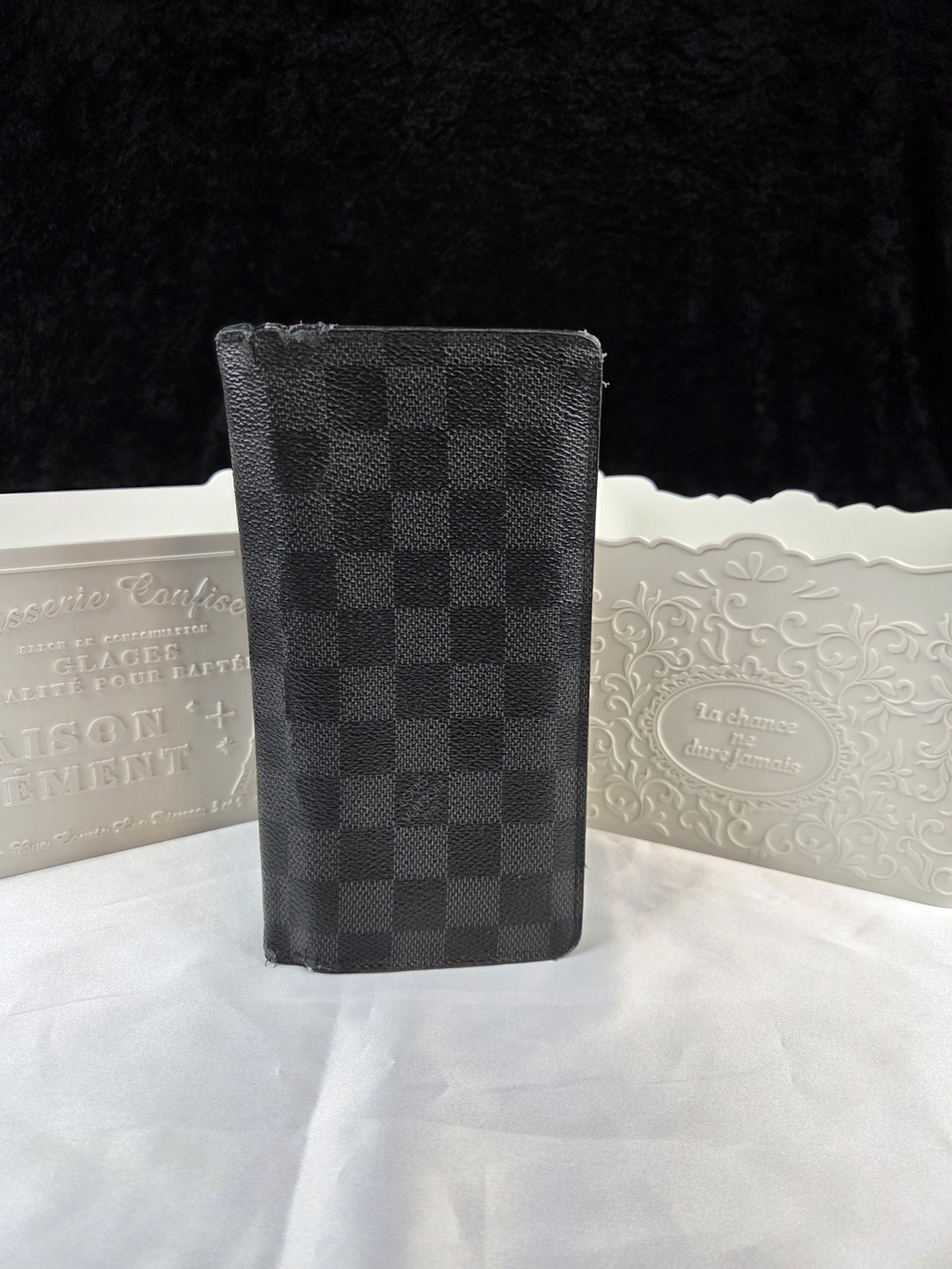 Louis Vuitton Damier Graphite Brazza Long Wallet Black